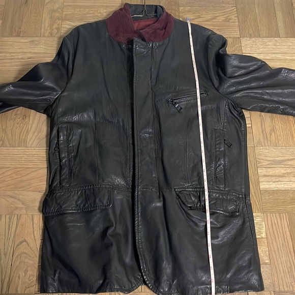 David Bitton leather military style jacket size medium vintage - Picture 9 of 9